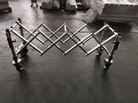 Carrito de Transporte Plegable de Metal de Cuatro Ruedas para Ataúdes, con Soporte OEM, Gran Venta