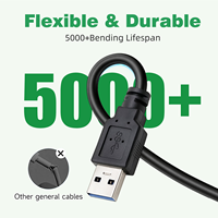 Câble d'extension de charge et de données USB 3.0 mâle-mâle WISTAR, échantillon gratuit