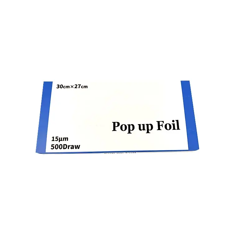 8011 alloy airline pop up aluminum foil sheet 500 piece pop-up sheet foil paper for hair