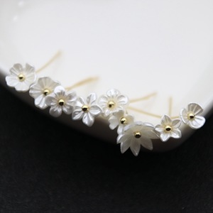 White Flower Beads Plastic Resin Jewelry DIY Hair <b>Accessories</b> Pendant Bracelet Craft Supplies Spring 2025 Yiwu Origin - Product Image 3