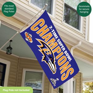 西雅图海鹰超级碗3x5耐用旗帜，带索环重型旗帜和户外花园露台室内墙壁装饰横幅 - Product Image 5