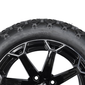 22*10-14 ''Carrito de golf Rueda negra brillante y neumáticos de carrito de golf para Club Car EZGO YAMAHA Carritos de golf - Product Image 5