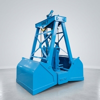 Grappin électrohydraulique OEM personnalisé pour la récupération de ferraille, les déchets de bois et les grappins de grue portuaire, avec télécommande sans fil