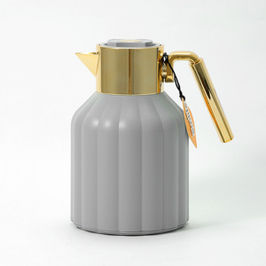 1.0 lít chân không Jug Thermos Flask tinh tế Xuất hiện độc đáo lớn vàng trang trí bấm vào nút nhấn dễ sử dụng - Product Image 1