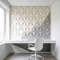 Panneau acoustique 3D triangulaire moderne HENGJIU, isolation phonique, panneau mural pour hôtel, hôpital, salon