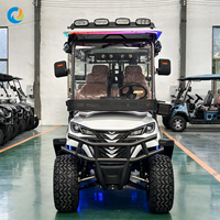 Voiturette de golf électrique Robetaa fiable 6 places, tout-terrain, avec châssis en acier et pneus durables, au prix d'usine