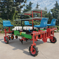 Transplanteuse de semis de légumes à 4 rangs pour usage agricole, machine à repiquer les piments et les oignons, machine à repiquer les légumes