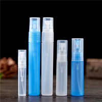Flacons en plastique PP mat de 5 ml et 10 ml pour vaporisateur de parfum, atomiseur rechargeable, vente en gros