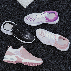Baskets de <span class=keywords><strong>tennis</strong></span> blanches à lacets légères pour femmes Chaussures de sport polyvalentes à coussin d'air pour la marche Conception respirante pour la course - Product Image 6
