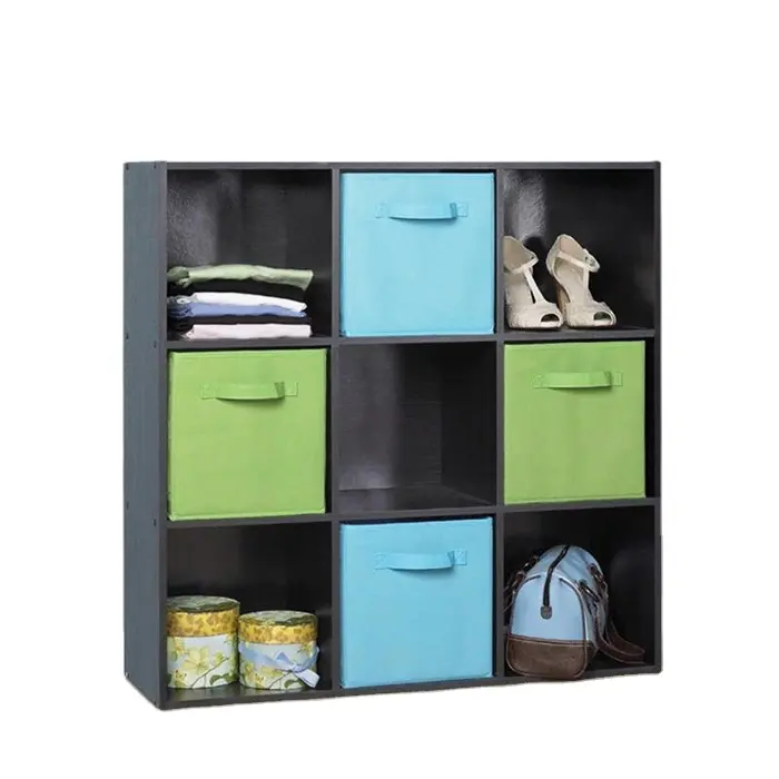 Colorful Decorative Non Woven Fabric Collapsible Cube Toys Organizer Box Storage