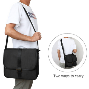 Sac bandoulière classique résistant à l'eau, sac messager pour homme - Product Image 5