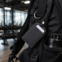Étui porte-cartes NFC en suède pour carte-clé de voiture électrique BYD Leapmotor Deepal, personnalisable avec logo, cordon sport anti-perte, badge de navetteur