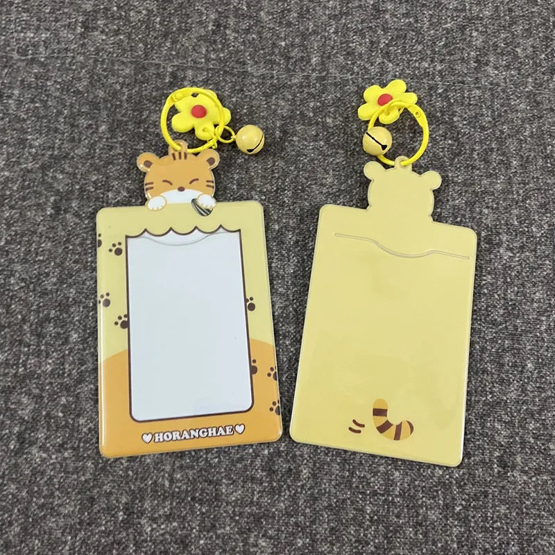 Kunden spezifisches Design Niedliche Korea Style Gummi PVC Karten abdeckung Fall kpop Foto karte Karten halter Sterne Foto sammeln Karten halter