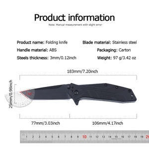 มีดพับคุณภาพสูง KS1990 ปรับแต่งได้ ใบมีดสแตนเลส 8Cr13MoV พร้อมปลอกมีด DIY รองรับ OEM สำหรับ EDC - Product Image 6