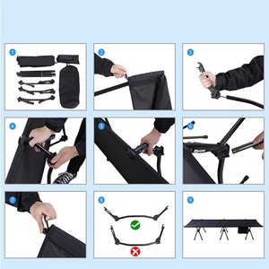 Portable High-Low Camping <b>Bed</b> Outdoor Foldable <b>Bed</b> for Lunch Break or Office Feature Foldable Portable Lightweight <b>Folding</b> Campi - Product Image 6