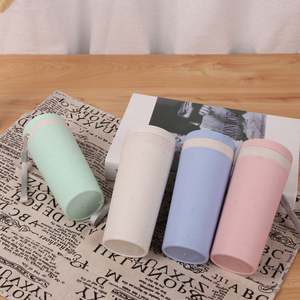 YS789 - Taza Ecológica de Plástico sin BPA de 350 ml, con Fibra de Paja de Trigo, para Regalos Corporativos y de Empresa, con Logotipo Personalizado Impreso - Product Image 3