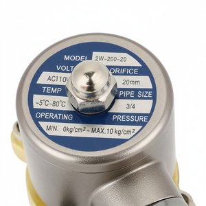 Válvula Solenoide Eléctrica de Latón COVNA DN40 de 1.5 Pulgadas, 2 Vías, 24 VCA, Normalmente Cerrada, para Agua - Product Image 2