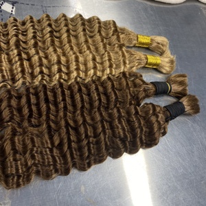 100% Human Hair Braiding Hair Bulk <strong>Bundles</strong> Hair for Braiding Deep Wave 100 Grams Per <strong>Bundle</strong>