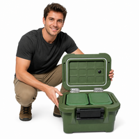 EcoWave - Conteneur isotherme robuste de 36 L en PE de qualité alimentaire pour aliments chauds, avec 12 compartiments pour la restauration sur site