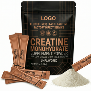 MOQ flexible, délai de livraison rapide, supplément de créatine monohydrate en poudre pour la croissance musculaire maigre, fabrication OEM - Product Image 1