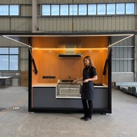 Structure en acier préfabriquée contemporaine en acier et aluminium, étanche, résistante au feu et anticorrosion, pour unité de cuisine et salle de bain