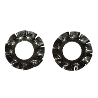 Vente chaude personnalisée Din6798 rondelle à dents noires rondelle de verrouillage rondelle à dents externe dentelée