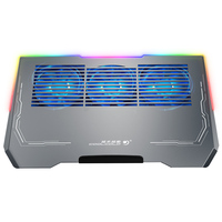 Refroidisseur pour ordinateur portable de 17 pouces avec connecteur de type C, vente chaude, refroidisseur pour ordinateur portable de jeu, bureau, dissipateur de chaleur en alliage d'aluminium