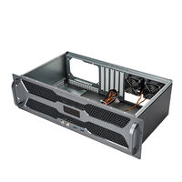 Boîtier de serveur monté en rack 3U, profondeur 250 mm, compatible avec carte mère MINI ITX, boîtier PC industriel avec ventilateurs de refroidissement