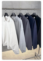 Pull col montant brodé personnalisé en gros, manches raglan, unisexe, qualité supérieure, pour sweat-shirt à col, style urbain, couleur unie