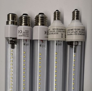 Nguyên Liệu PC E14 E27 B22 Snowfall <span class=keywords><strong>Led</strong></span> Ống Mưa Sao Băng Ánh Sáng SMD <span class=keywords><strong>100Cm</strong></span> 50Cm 30Cm Ngoài Trời Xmas <span class=keywords><strong>Led</strong></span> Đèn Sao Băng Đèn - Product Image 2