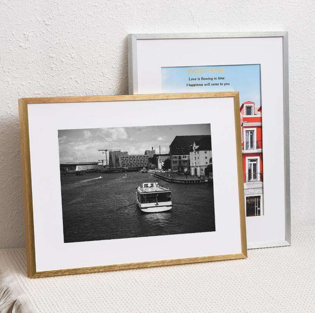 Modern Design Metal Brushed Silver Photo Frame 8x10 11x14 16x20 Eco-Friendly Durable Home Office Hotel Decoration Wholesale