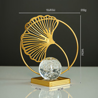 Ornements créatifs en boule de cristal de style nordique, faits à la main, pour la maison/le bureau/le salon/le bureau d'étude, décoration d'entrée