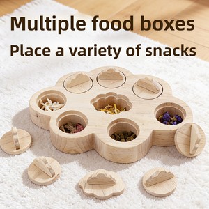 Caja de Comida para Conejos de Madera Personalizada, Juguete para Evitar el Aburrimiento con Premios Ocultos y Funciones de Búsqueda de Alimentos para Conejos - Product Image 2