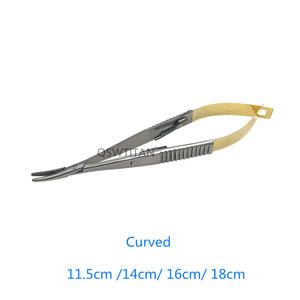 Paslanmaz çelik iğne tutucu 11.5-18cm ağır tırtıklı çene oftalmik cerrahi aletler - Product Image 4