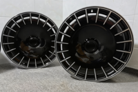 Rines Aero Disc Negros Brillantes 5x112 de 19 Pulgadas para Mercedes Clase C W206 Clase E W214 Estilo AMG, Juego de Lujo Ligero con Diseño Cóncavo Profundo