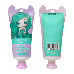 Crème pour les mains et <span class=keywords><strong>le</strong></span> corps Flower <span class=keywords><strong>Secret</strong></span> Little Mermaid avec acide hyaluronique et réparation blanchissante des profondeurs marines 60ml - Agence mondiale OEM/ODM recherchée - Product Image 6