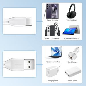 ESEEKGO Câble de données USB vers Type-C G-12A 3,3 pieds, compatibilité universelle, charge rapide pour ordinateur, écouteurs, léger - Product Image 6