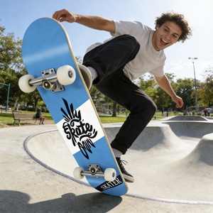 <span class=keywords><strong>Skateboard</strong></span> en bois d'érable Street personnalisé, 7 couches, bon marché pour enfants, à vendre - Product Image 1