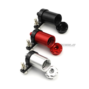 אביזרים לאופנוע בלם אחורי נוזל מיכל שמן גביע מאגר לכסות אלומיניום cnc עבור אוניברסלי - Product Image 1