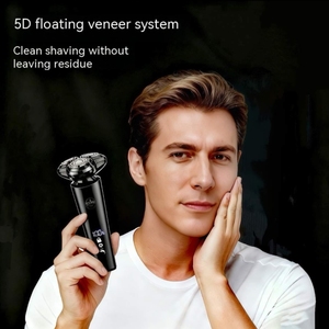 Rasoio Elettrico da Uomo per <span class=keywords><strong>Rasatura</strong></span> <span class=keywords><strong>a</strong></span> <span class=keywords><strong>Secco</strong></span> e Umido, Rifinitore per <span class=keywords><strong>Barba</strong></span> Impermeabile, Rasoio Rotante Elettrico per Capelli - Product Image 3