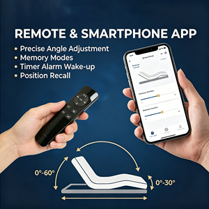 Colchón Ajustable de Gravedad Cero al por Mayor, Elevación Silenciosa con Control Remoto Inalámbrico, Operación por APP, Comodidad para Personas Mayores y con Discapacidad - Product Image 3