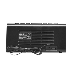 Giá rẻ bán buôn OEM bảng báo động với snooze LCD lưu trữ kỹ thuật số bộ nhớ FM/AM đài phát thanh đồng hồ báo thức cho phòng ngủ nhà trắng - Product Image 5