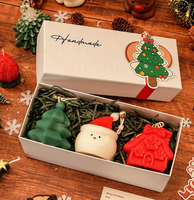 HODEE  Bougie parfumée d'aromathérapie faite à la main, coffret cadeau, souvenir de Noël