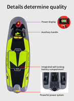 Dernier modèle de planche de surf électrique haute vitesse Rush Wave 100AH 52V H1 pour utilisation en rivière, longue autonomie de la batterie, puissance exceptionnelle, jet ski aquatique