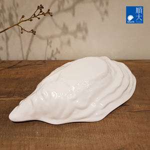 Assiettes de restaurant en mélamine, forme d'huîtres, grande et profonde, design spécial - Product Image 2