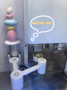 Kem Robot Máy bán hàng tự động tự phục vụ tự động <span class=keywords><strong>kiosk</strong></span> mềm tươi làm kem Waffle nón miễn phí Halal Saber FDA CE - Product Image 2