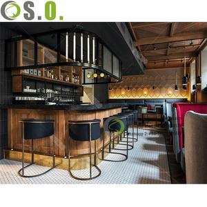 Vitrina de vino de whisky de diseño interior de madera, decoración de escaparate de exhibición de vino de <span class=keywords><strong>bar</strong></span> - Product Image 3