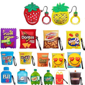 Vente chaude drôle nourriture boisson bouteille Anime dessin animé souple Silicone housse de protection pour Airpods 1 2 <span class=keywords><strong>3</strong></span> pour <span class=keywords><strong>Air</strong></span> Pods <span class=keywords><strong>Pro</strong></span> - Product Image 1