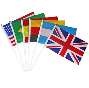 Drapeau à agiter en polyester 14*21 cm, mini, en plastique, pour la vente en gros, idéal pour les matchs de football 2026 aux États-Unis et au Canada - Product Image 2