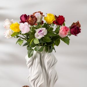 ดอกกุหลาบเคทประดิษฐ์ ทำด้วยมือ เป็นมิตรกับสิ่งแวดล้อม สัมผัสเหมือนจริง ทนทาน สวยงาม ทันสมัย เรียบง่าย ดอกกุหลาบออสเตน แจกันตกแต่งบ้าน ของขวัญวันแม่ - Product Image 2